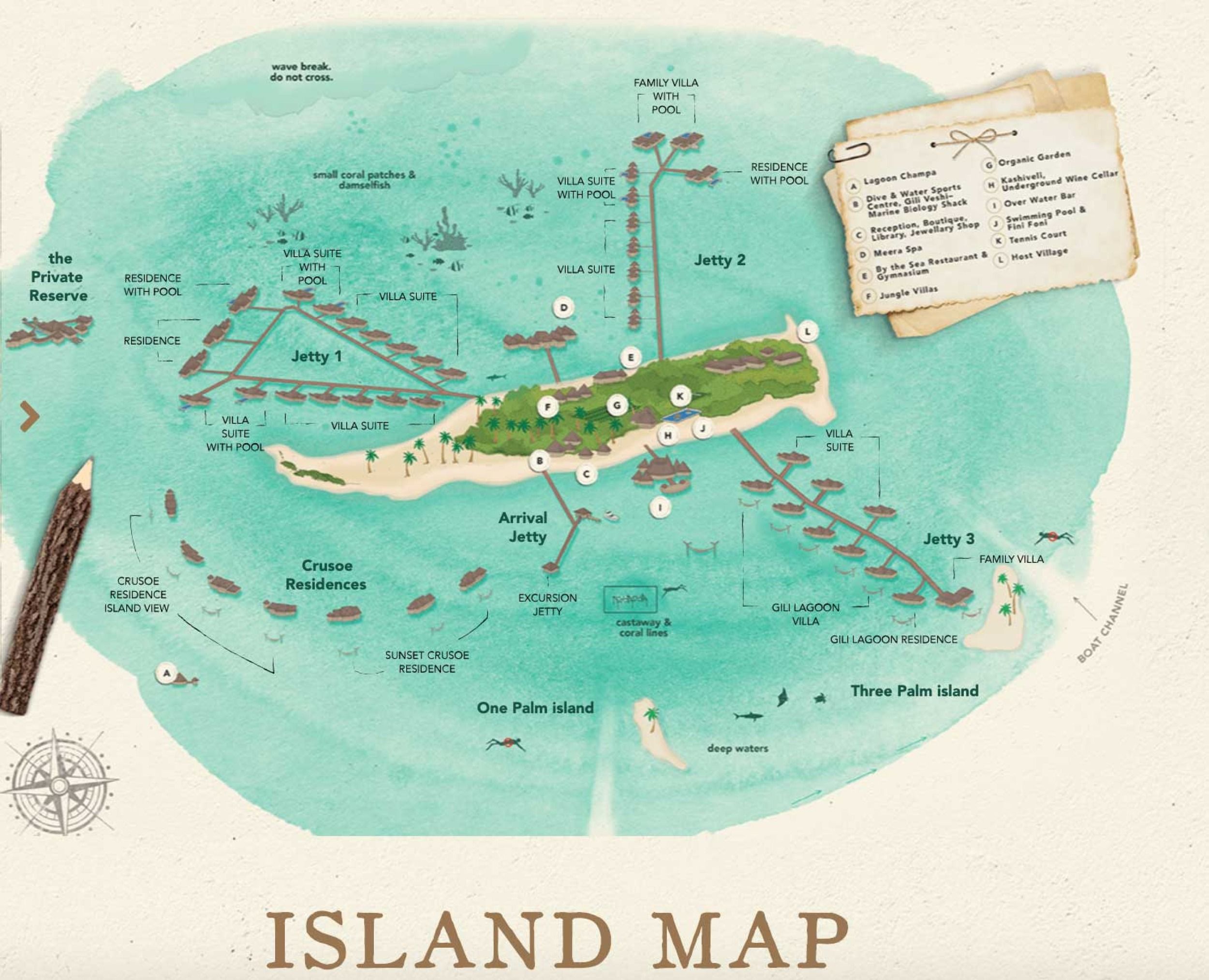 Gili Lankanfushi Map