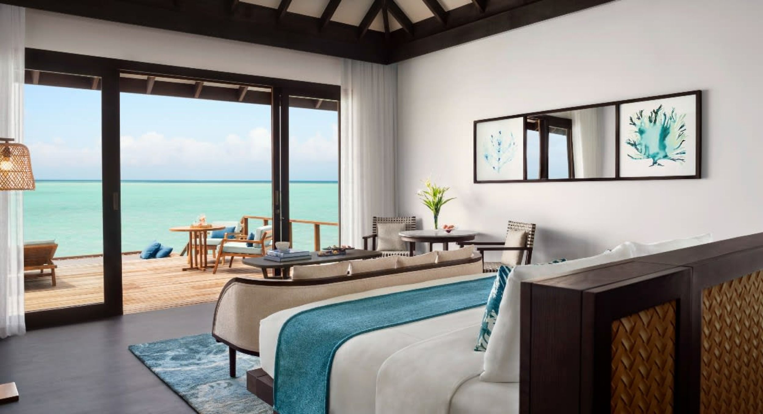 deluxe over water bedroom