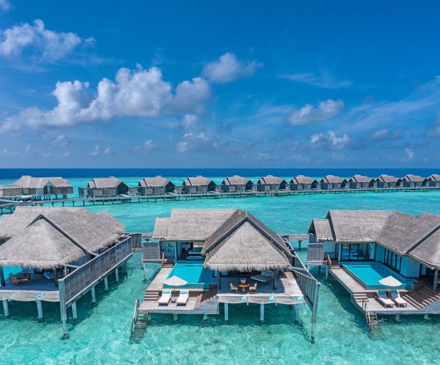 Sunset Over Water Pool Villa - Anantara Kihavah Maldives