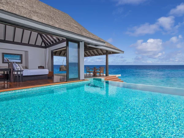 Sunset Over Water Pool Villa - Anantara Kihavah Maldives