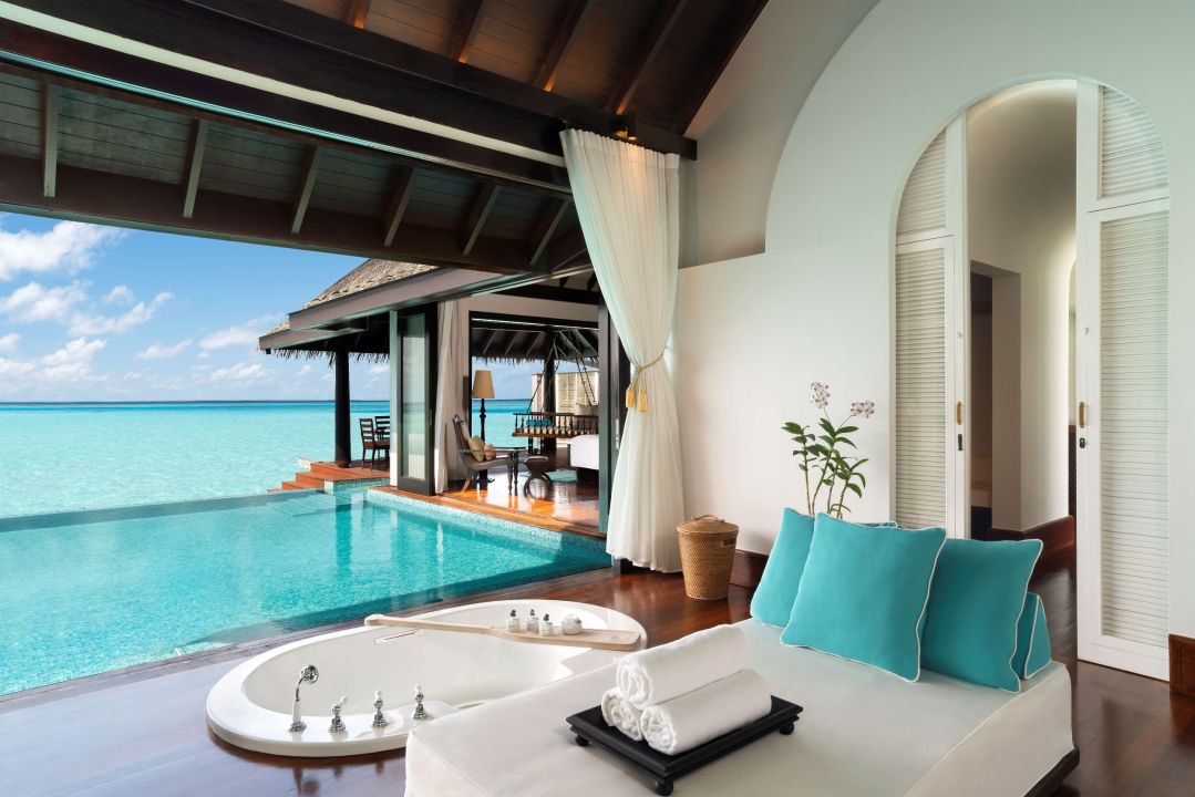 Sunset Over Water Pool Villa - Anantara Kihavah Maldives