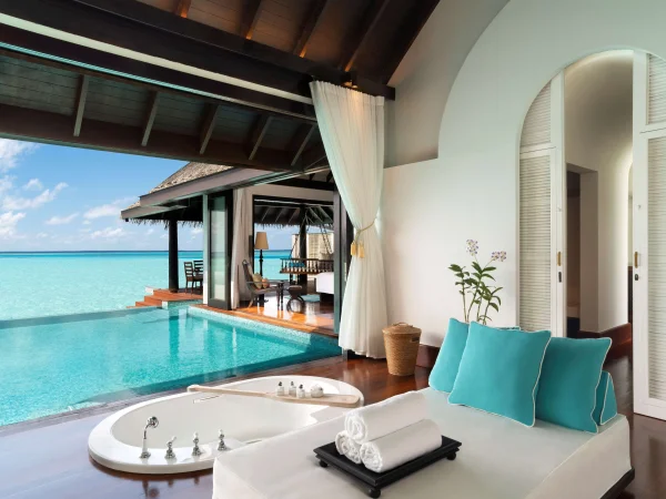 Sunset Over Water Pool Villa - Anantara Kihavah Maldives