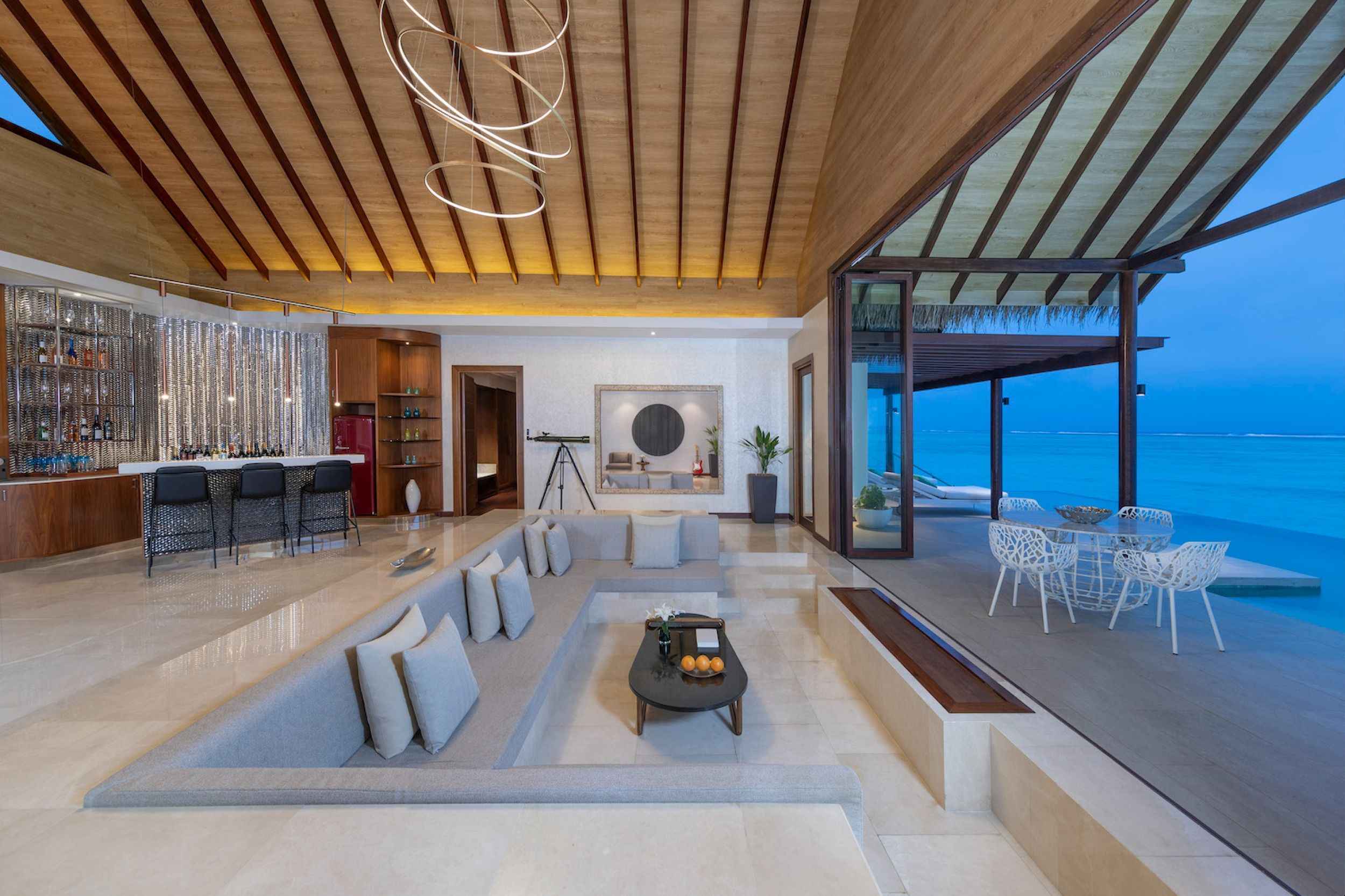 Two Bedroom Ocean Pool Pavilion_Living Room Villa