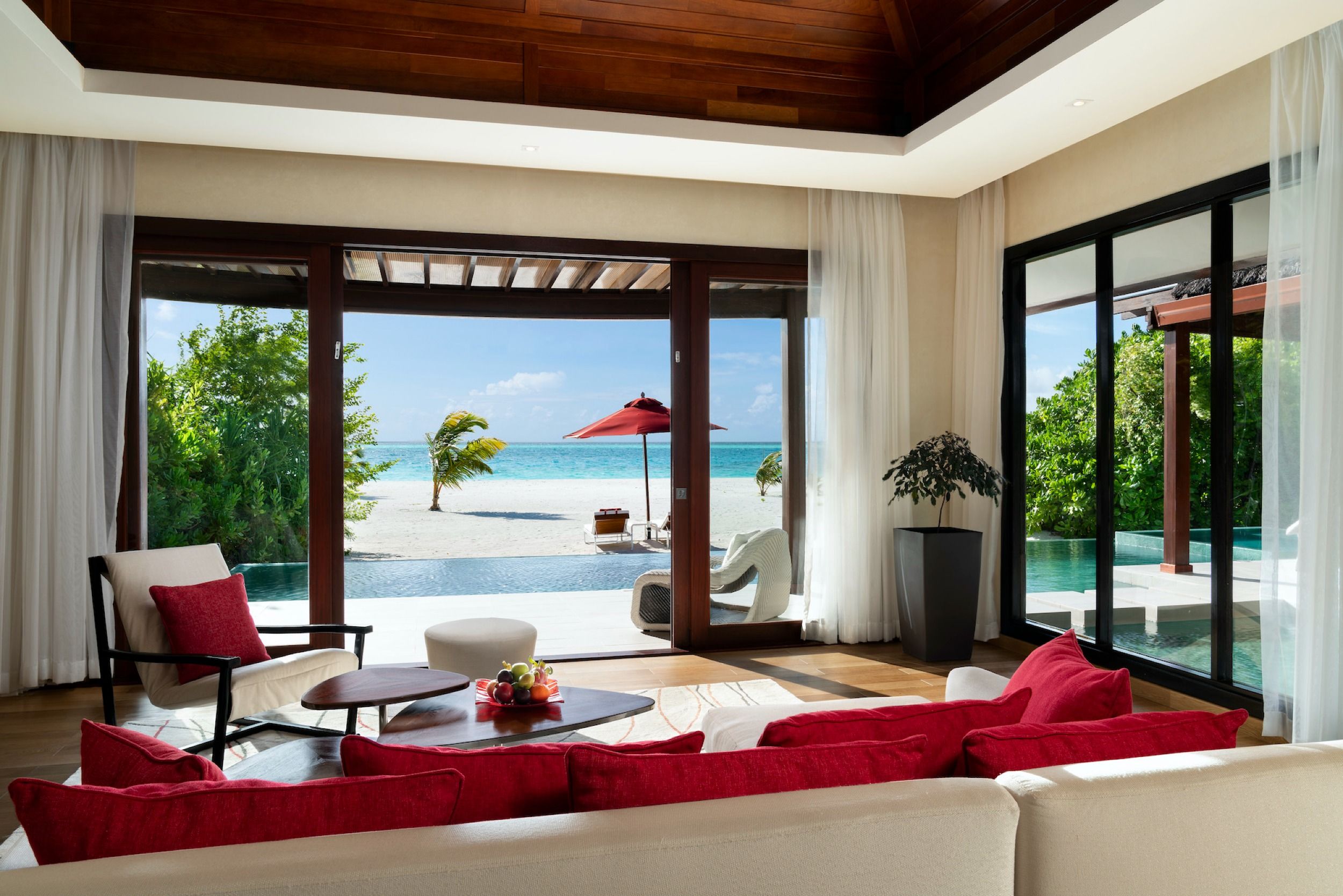 One Bedroom Beach Pool Pavilion Living Room