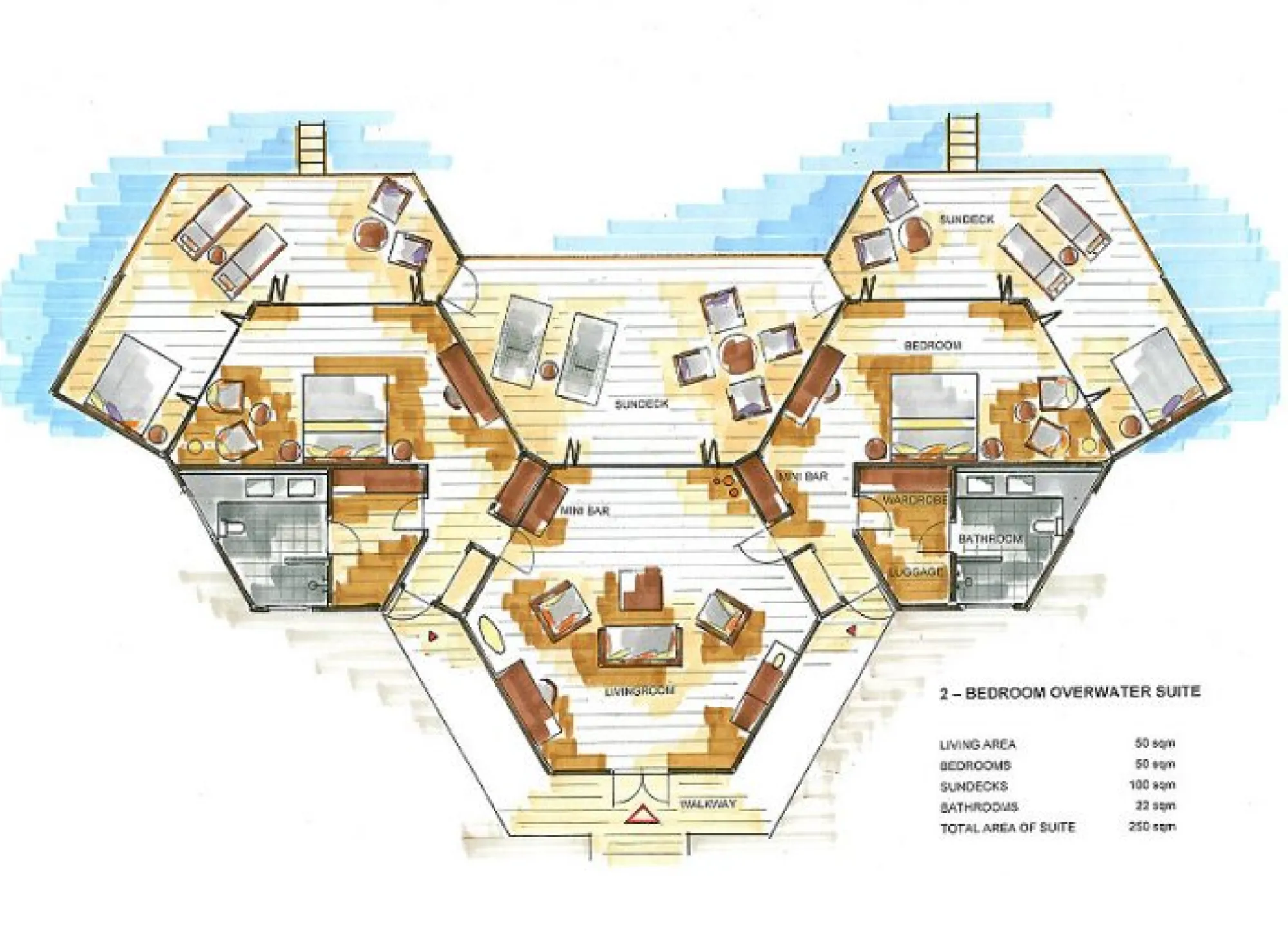Two Bedroom Water Suite