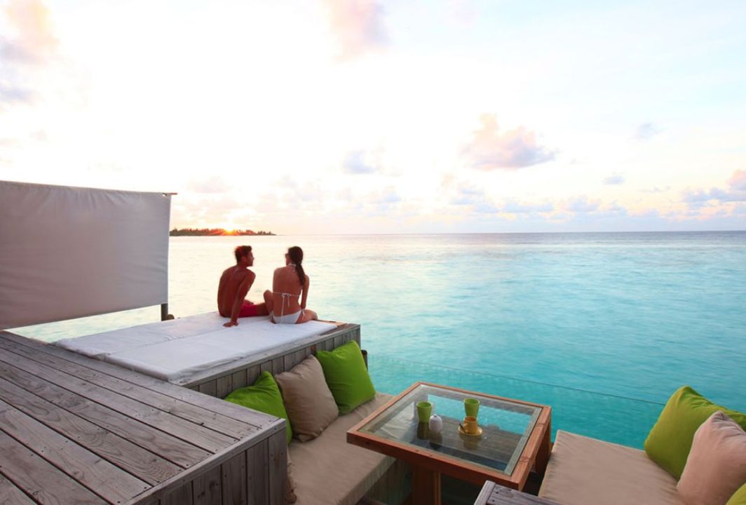 Laamu Water Villa Deck Six Senses Laamu