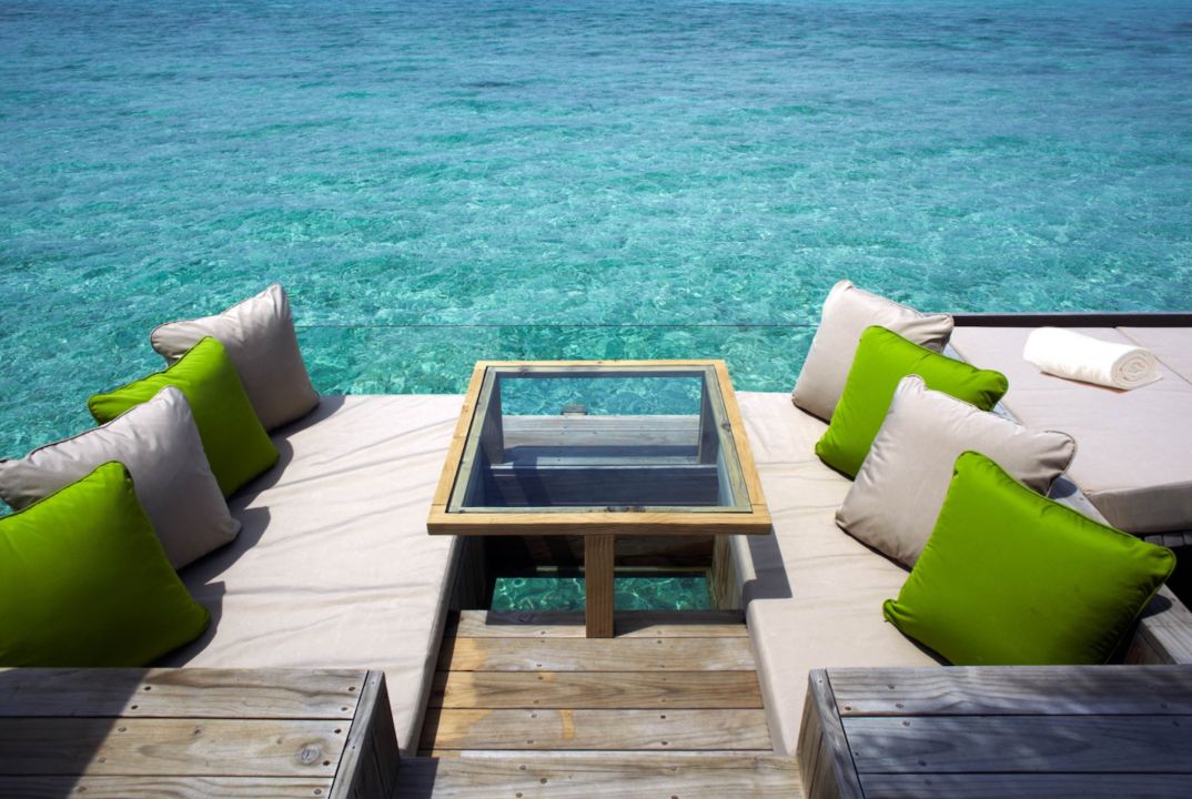 Laamu Water Villa Deck Six Senses Laamu