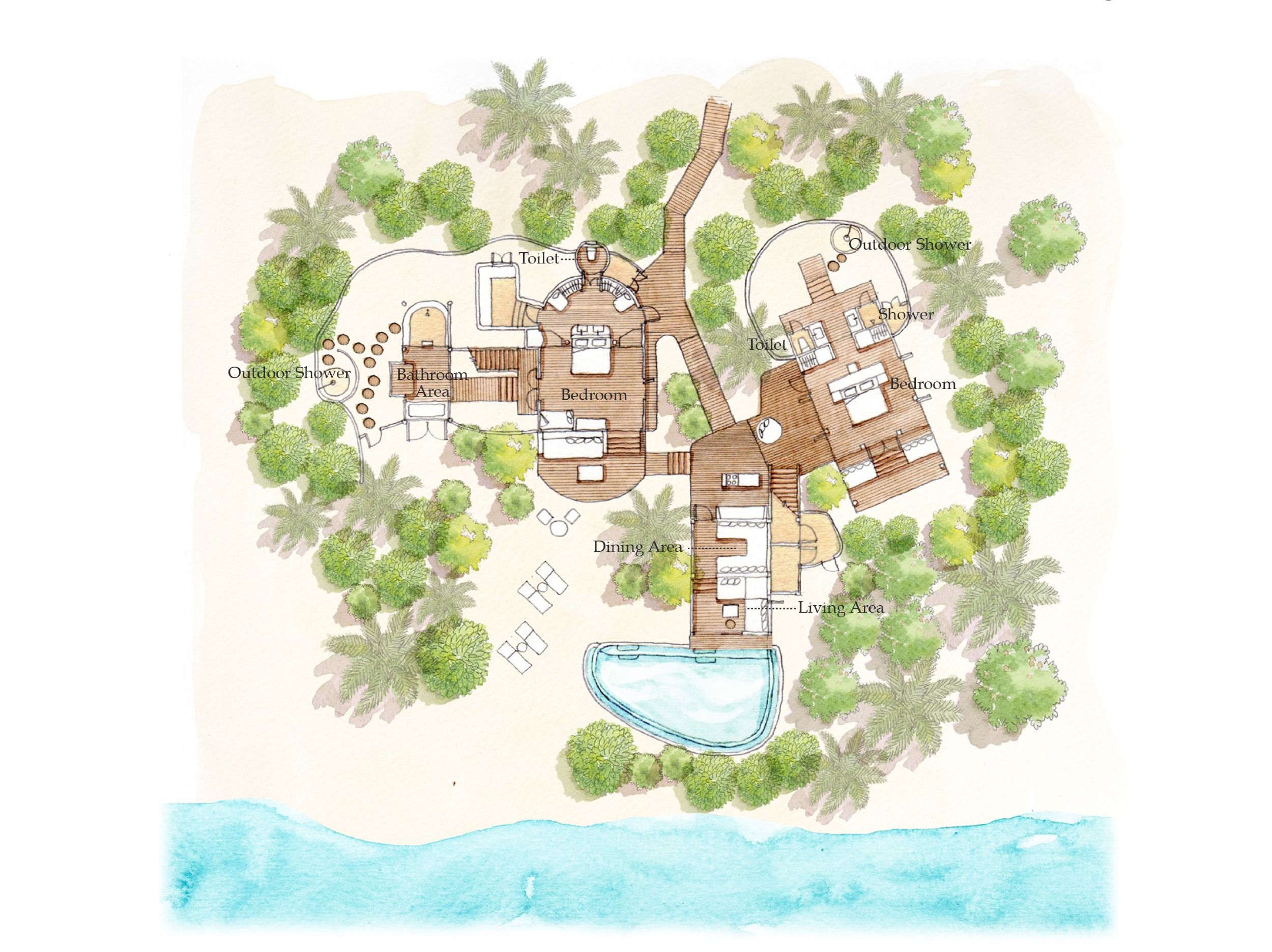 Lagoon Beach Villa with Pool - Two Bedroom Exterior Six Senses Laamu