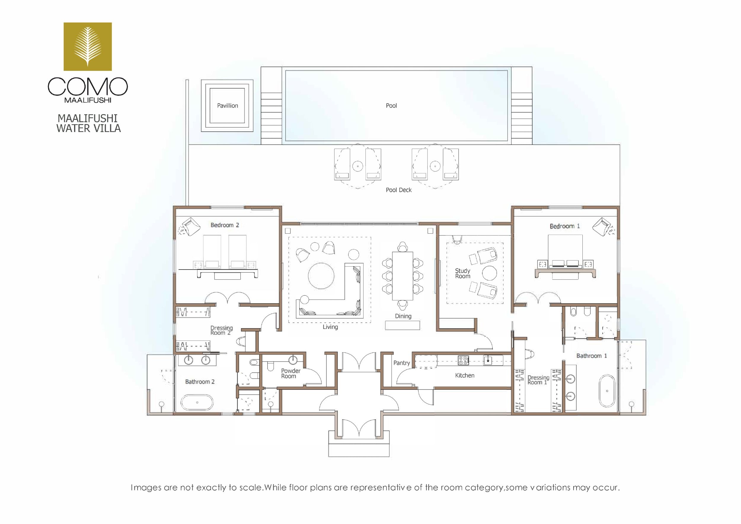Two Bedroom Water Villa Floor Plan Maalifushi