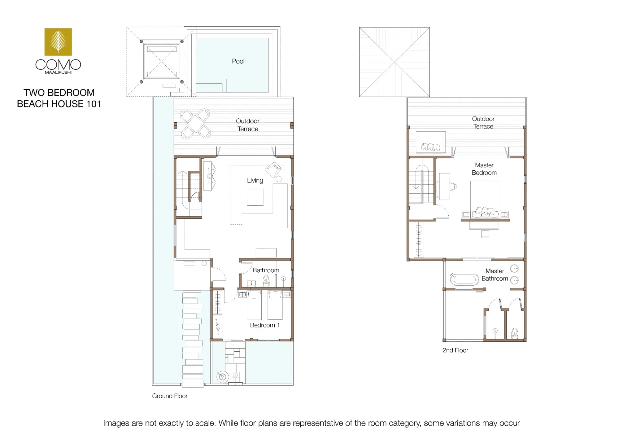 Two Bedroom Beach House with Pool COMO Maalifushi