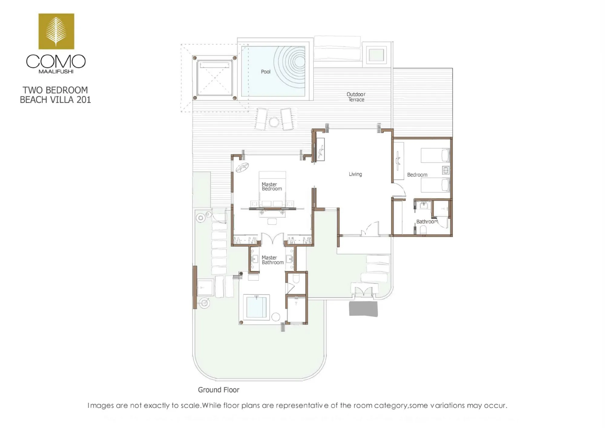 Beach Villa with Pool - Two Bedroom