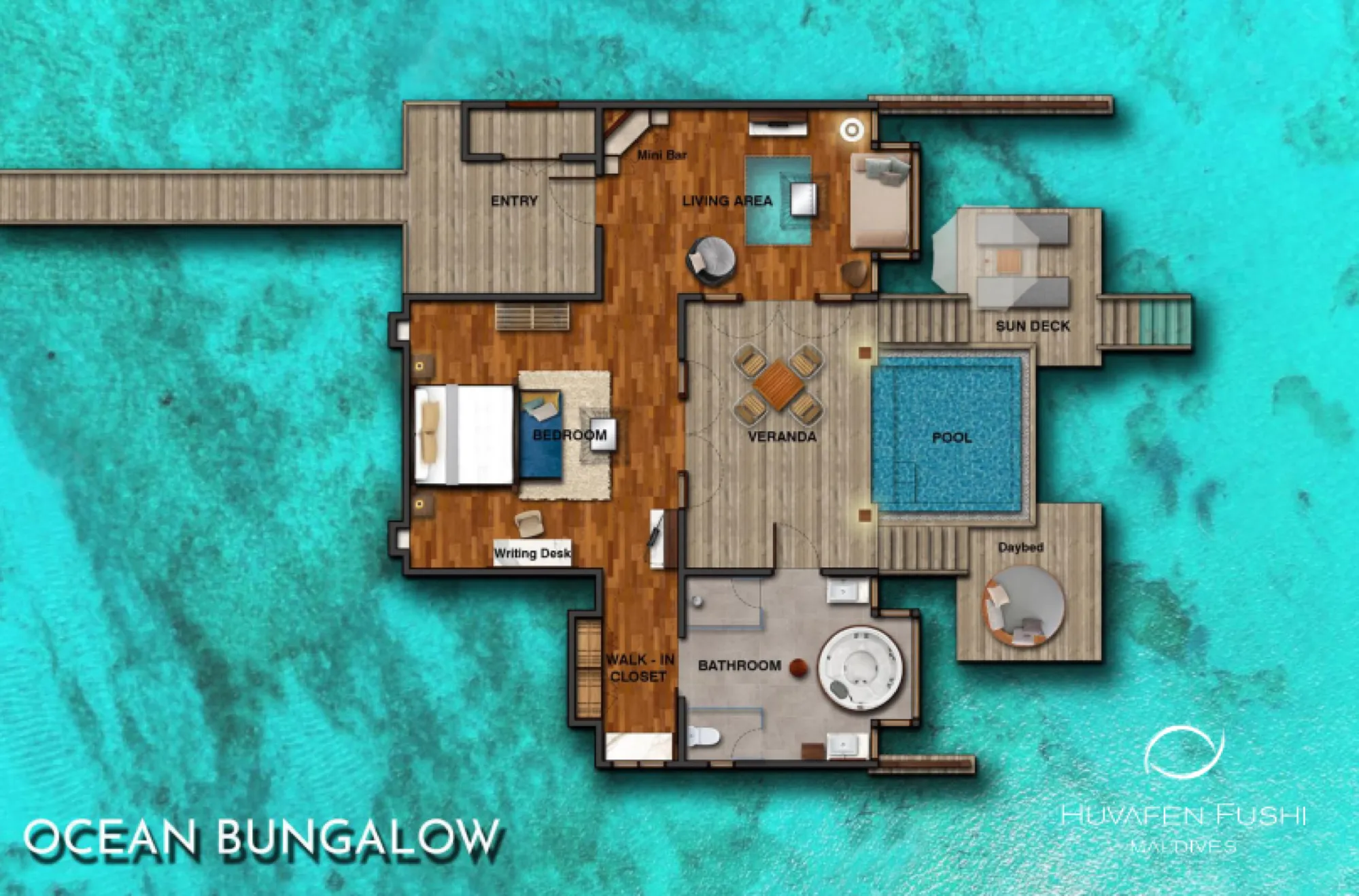 Ocean Bungalow with Pool