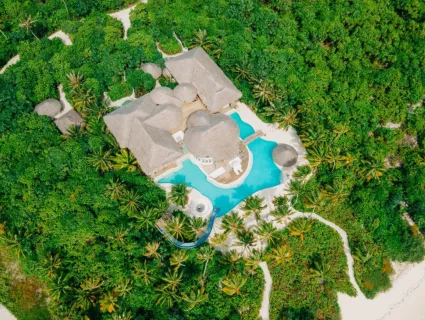 4 Bedroom Island Reserve with Slide Areal View