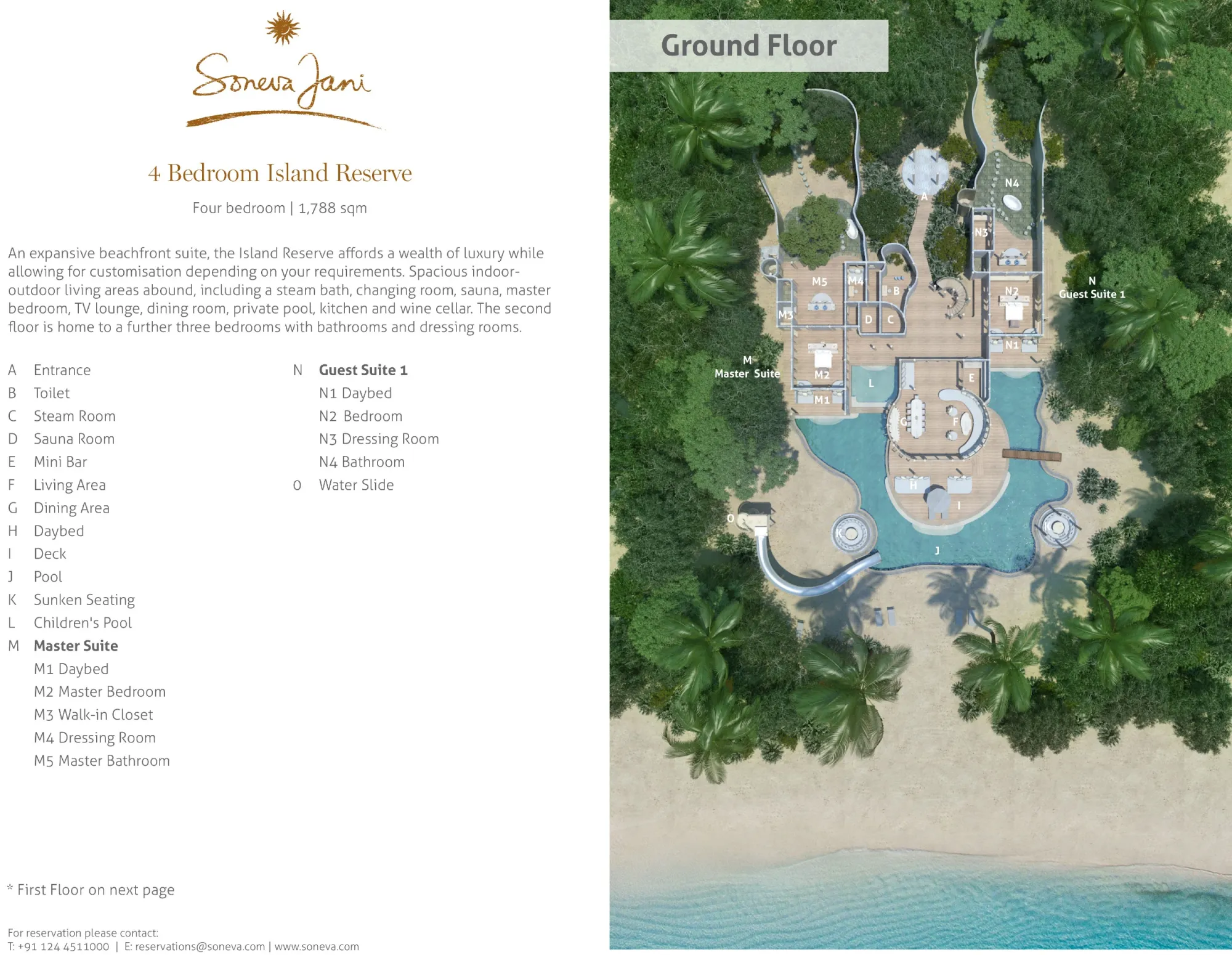 4 Bedroom Island Reserve with Slide