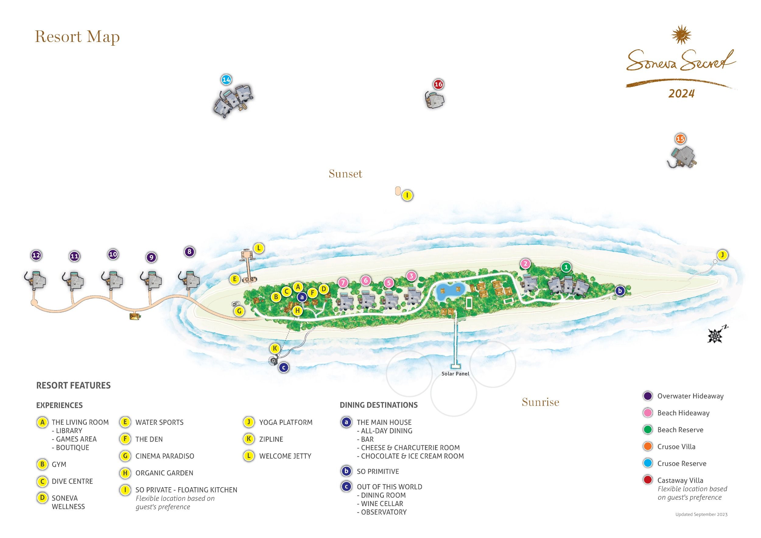 Soneva Secret Maldives Island Map