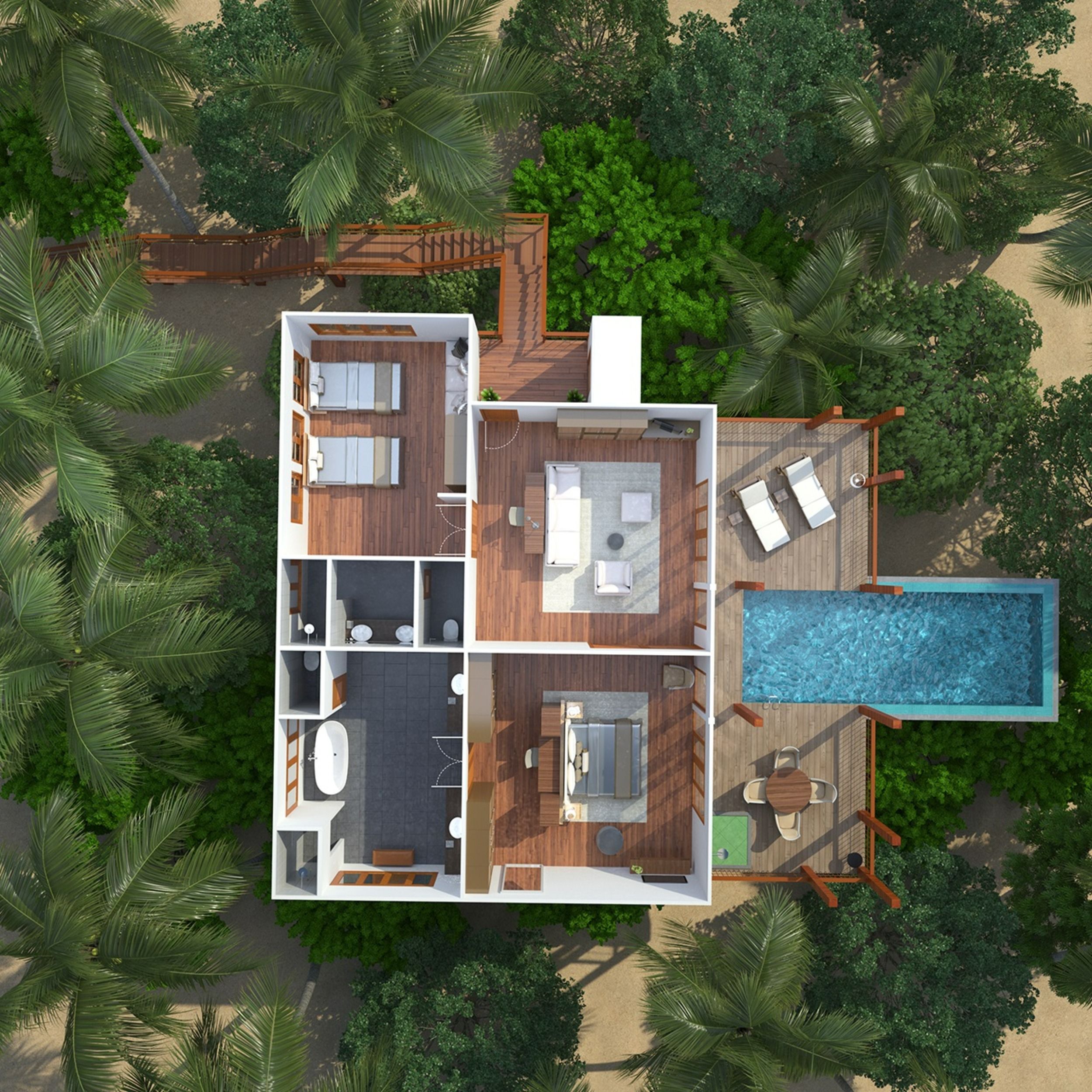 Treetop Pool Villa (Two Bedroom)