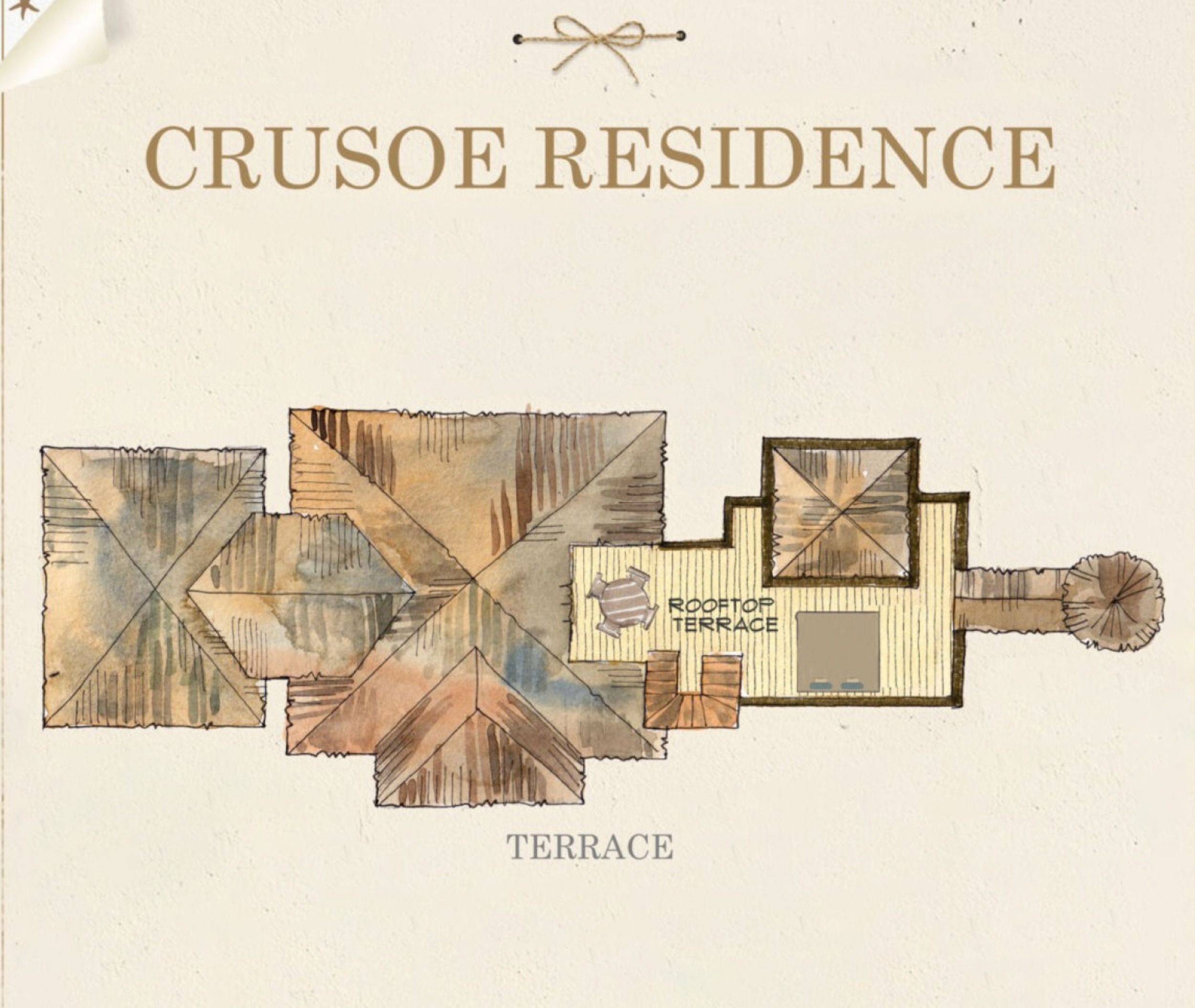 Crusoe Residence Floor Plan Terrace Gili Lankanfushi