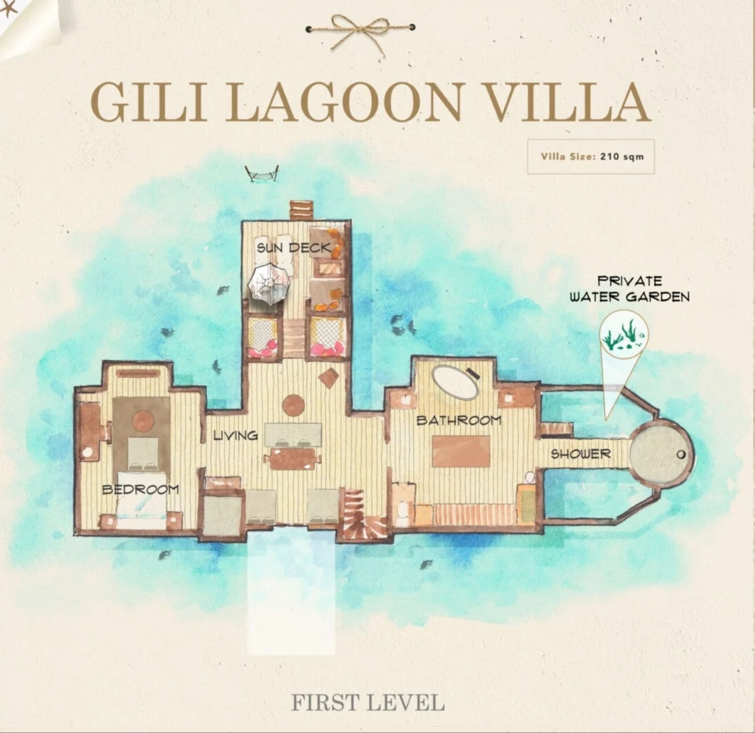 Gili Lagoon Villa Floor Plan First Level Gili Lankanfushi