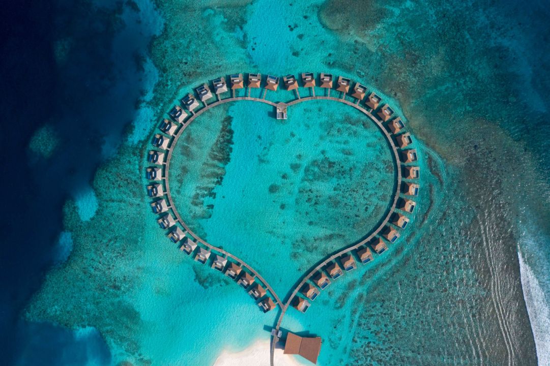 Water Villa Areal View Radisson Blu Resort Maldives