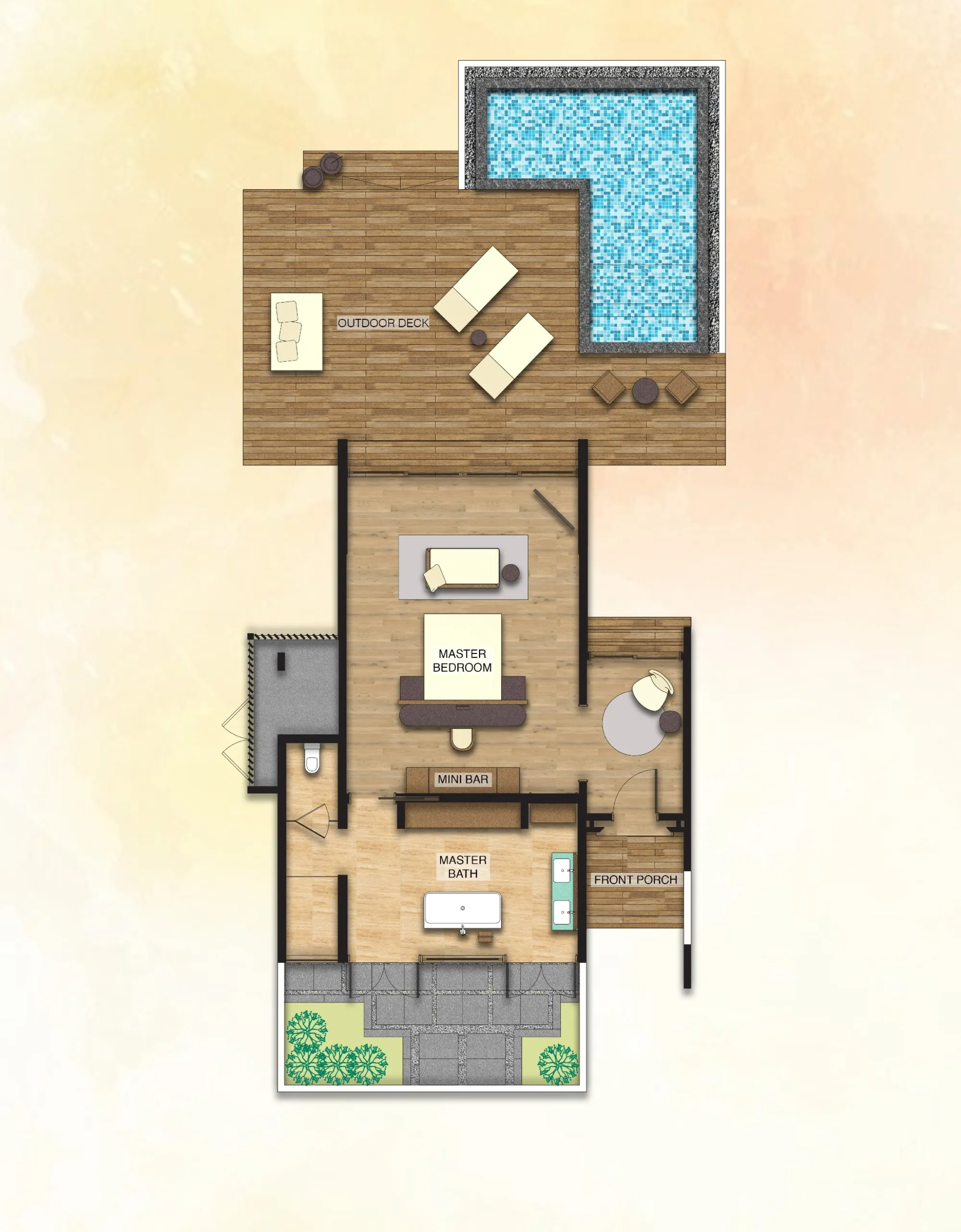 Beach Pool Villa Floor Plan Radisson Blu Resort Maldives