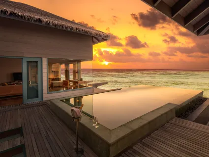Raffles Maldives Meradhoo Sunset Overwater Villa with Pool