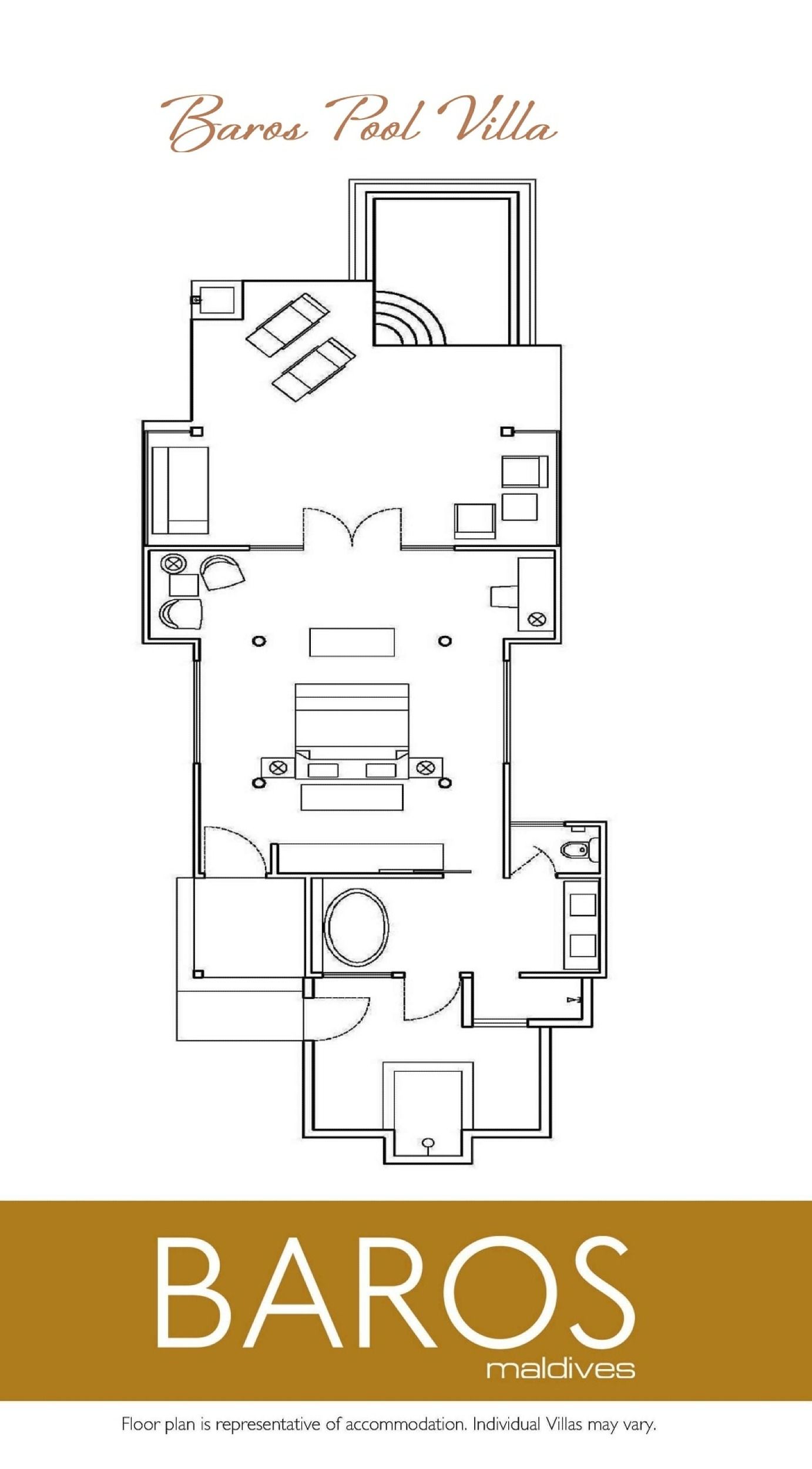 Baros Pool Villa - Floor plan