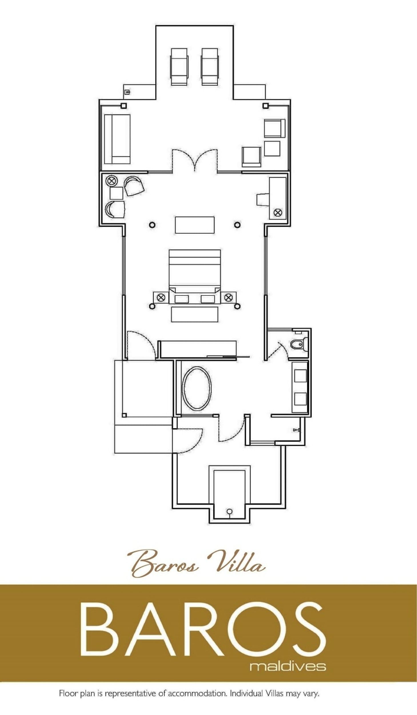 Baros Villa - Floor Plan - Baros Maldives