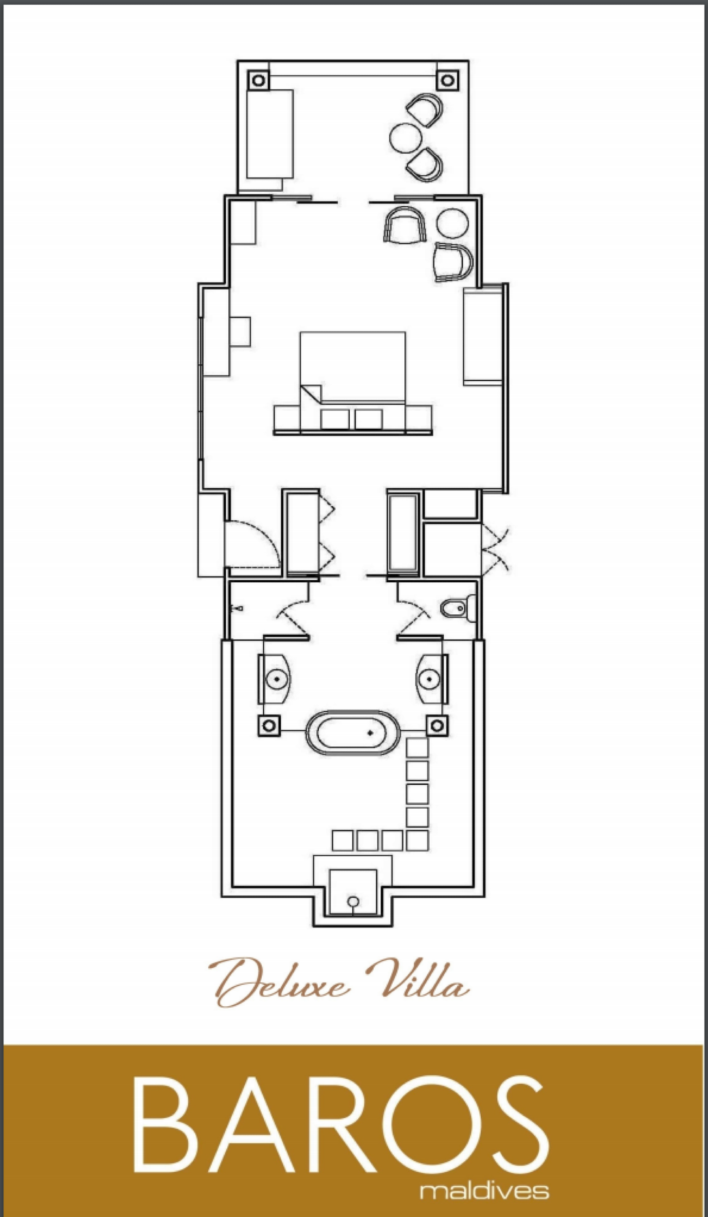 Deluxe Villa - Floor Plan - Baros Maldives