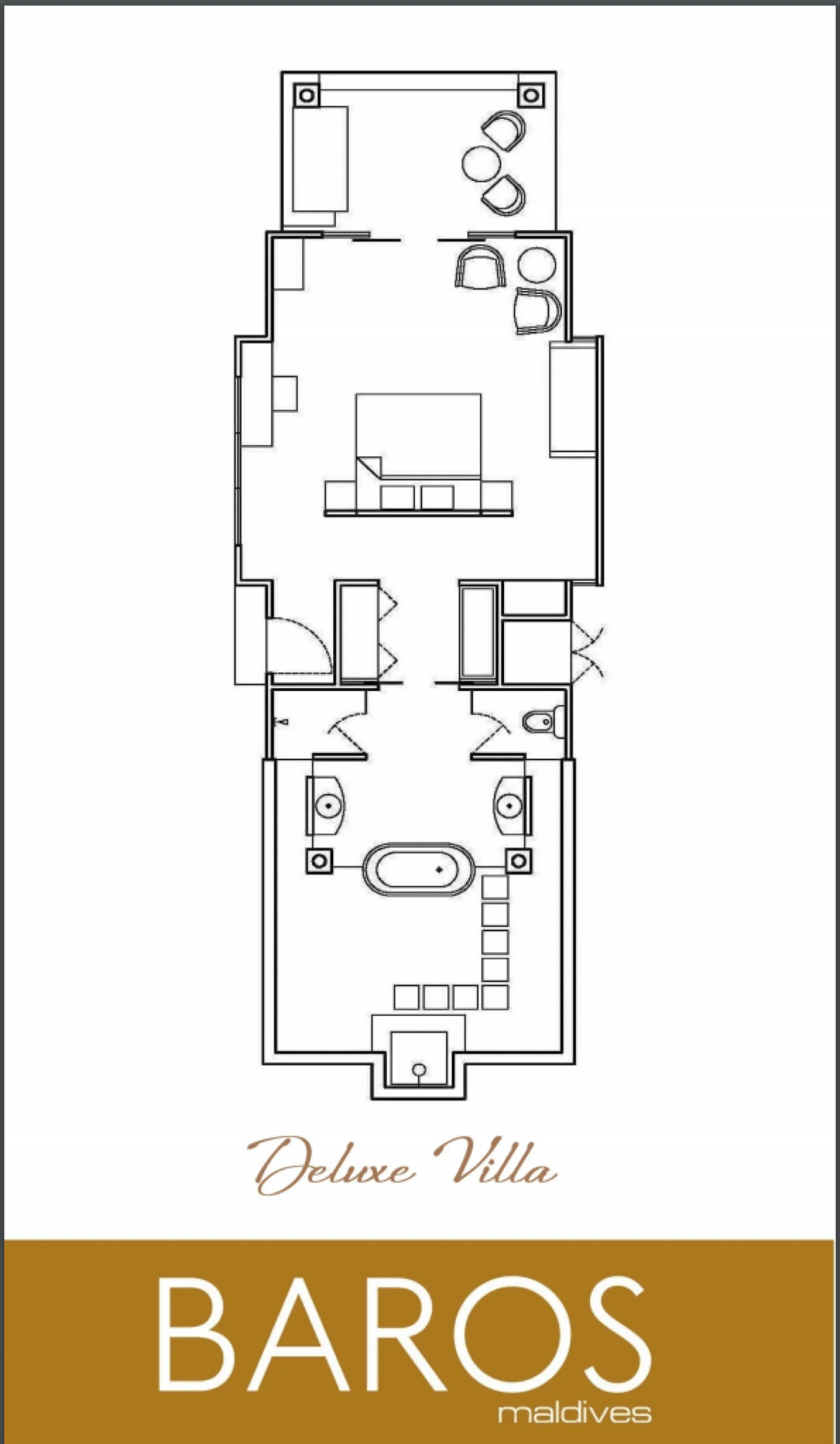 Deluxe Villa - Floor Plan - Baros Maldives