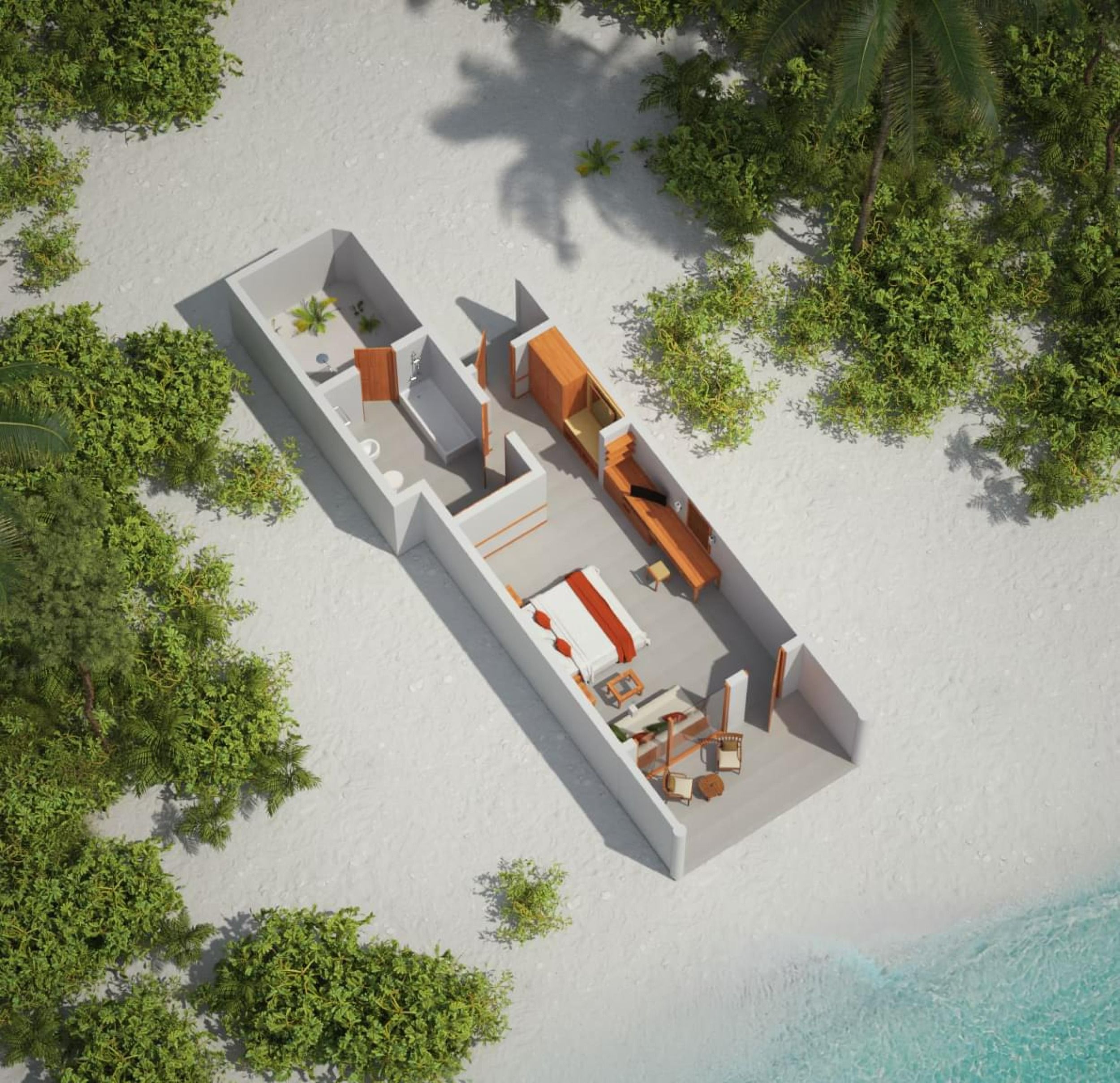 Beach Villa - Floor Plan - Villa Nautica