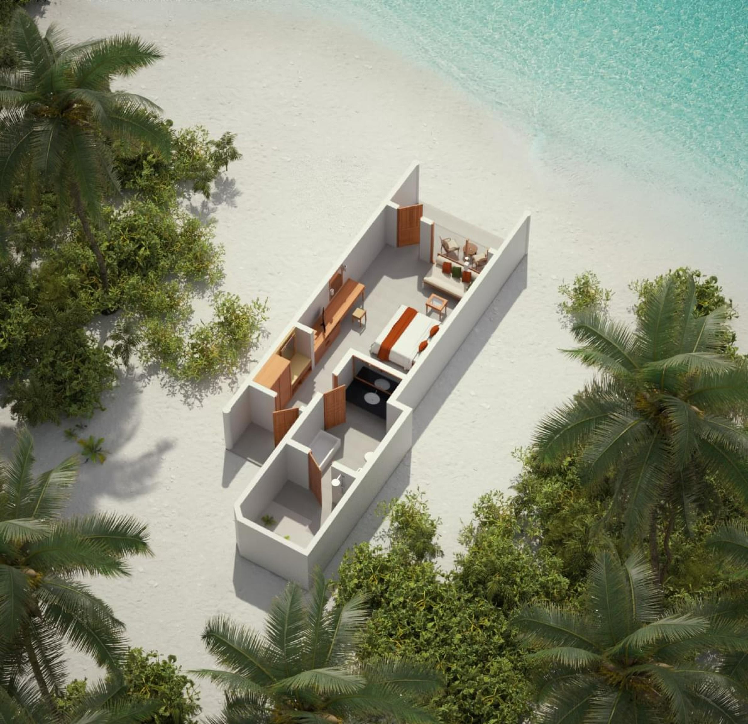 Beach Villa - Floor Plan - Villa Nautica