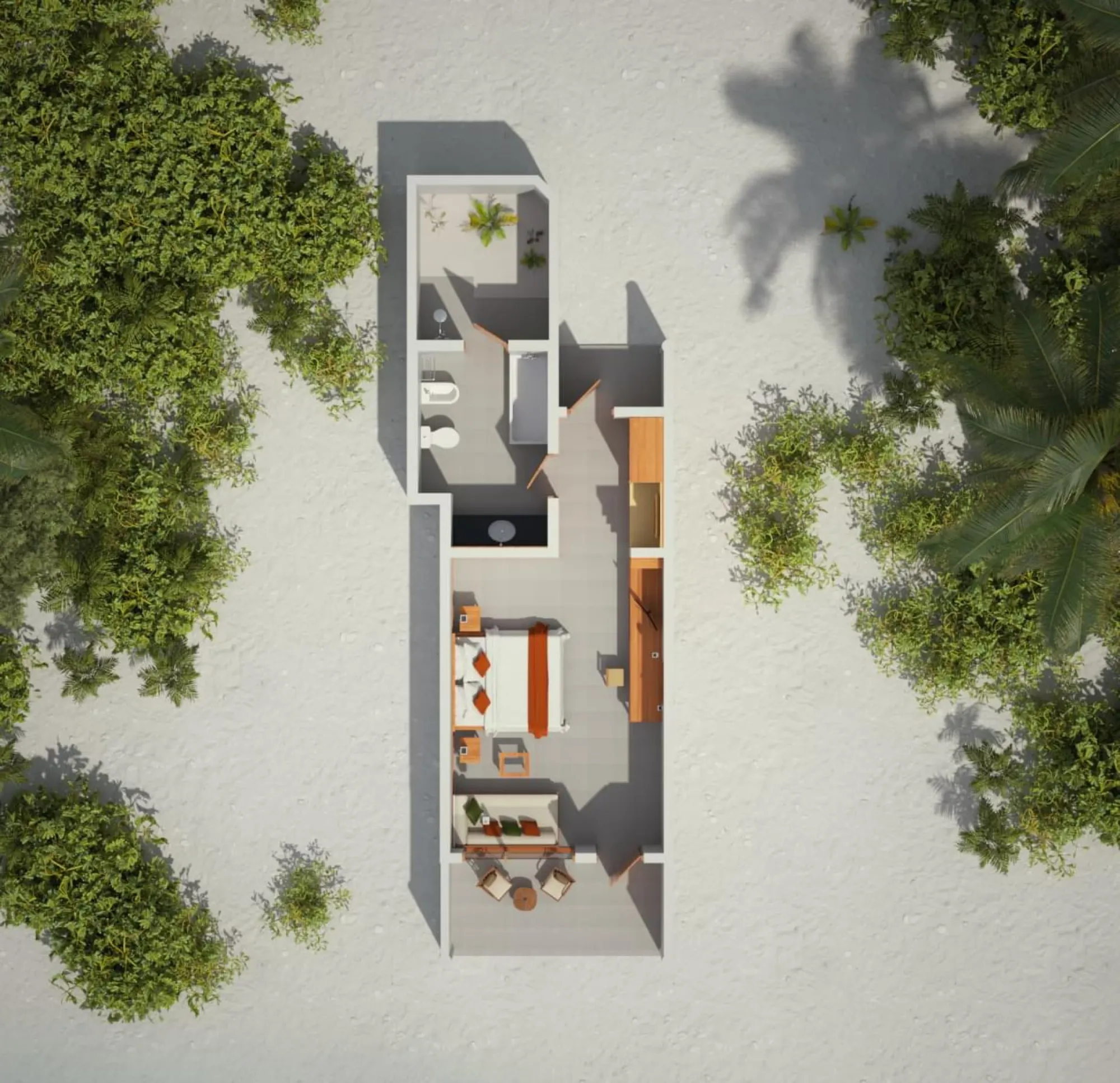 Beach Villa - Floor Plan - Villa Nautica
