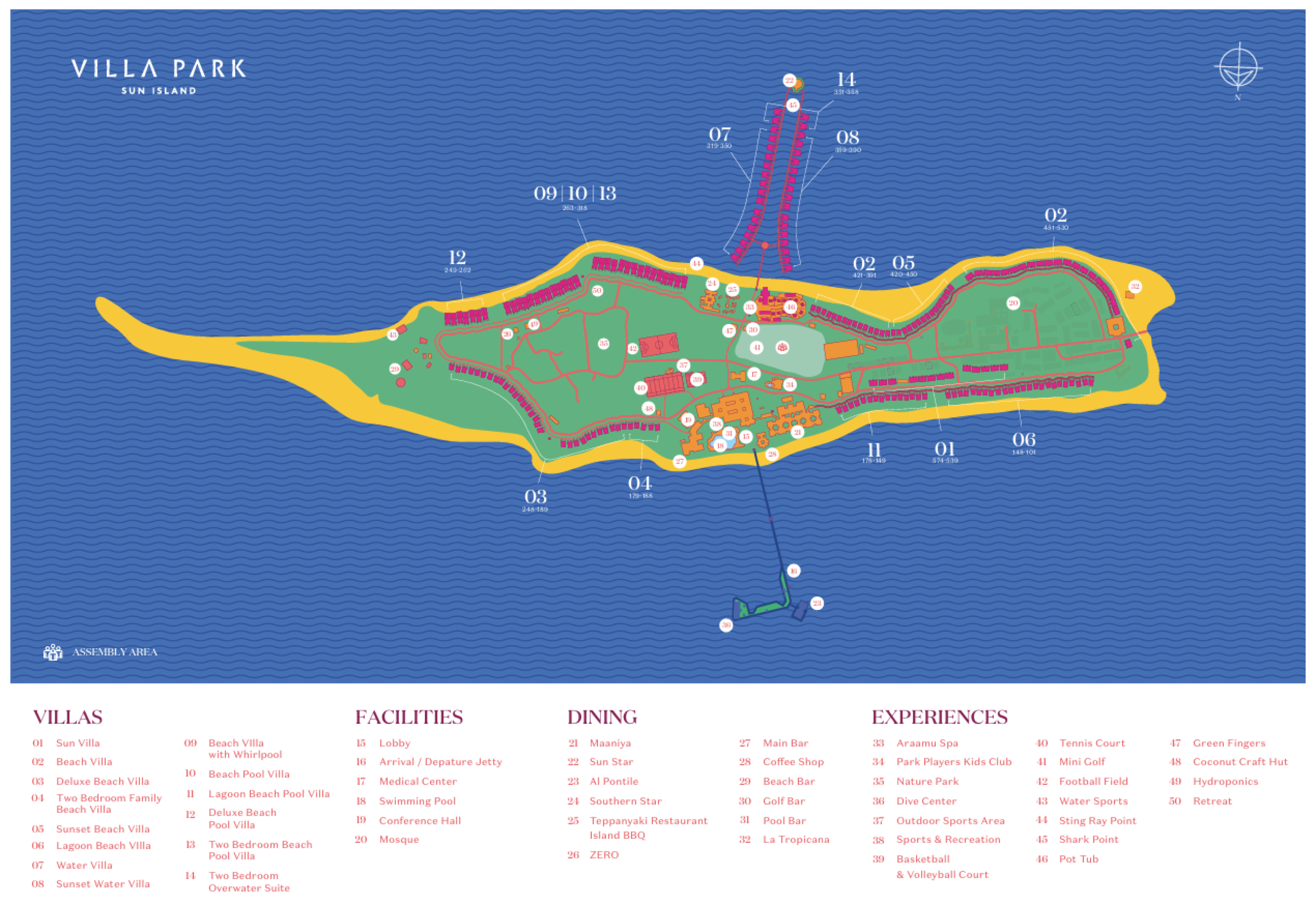 Villa Park Maldives - Map