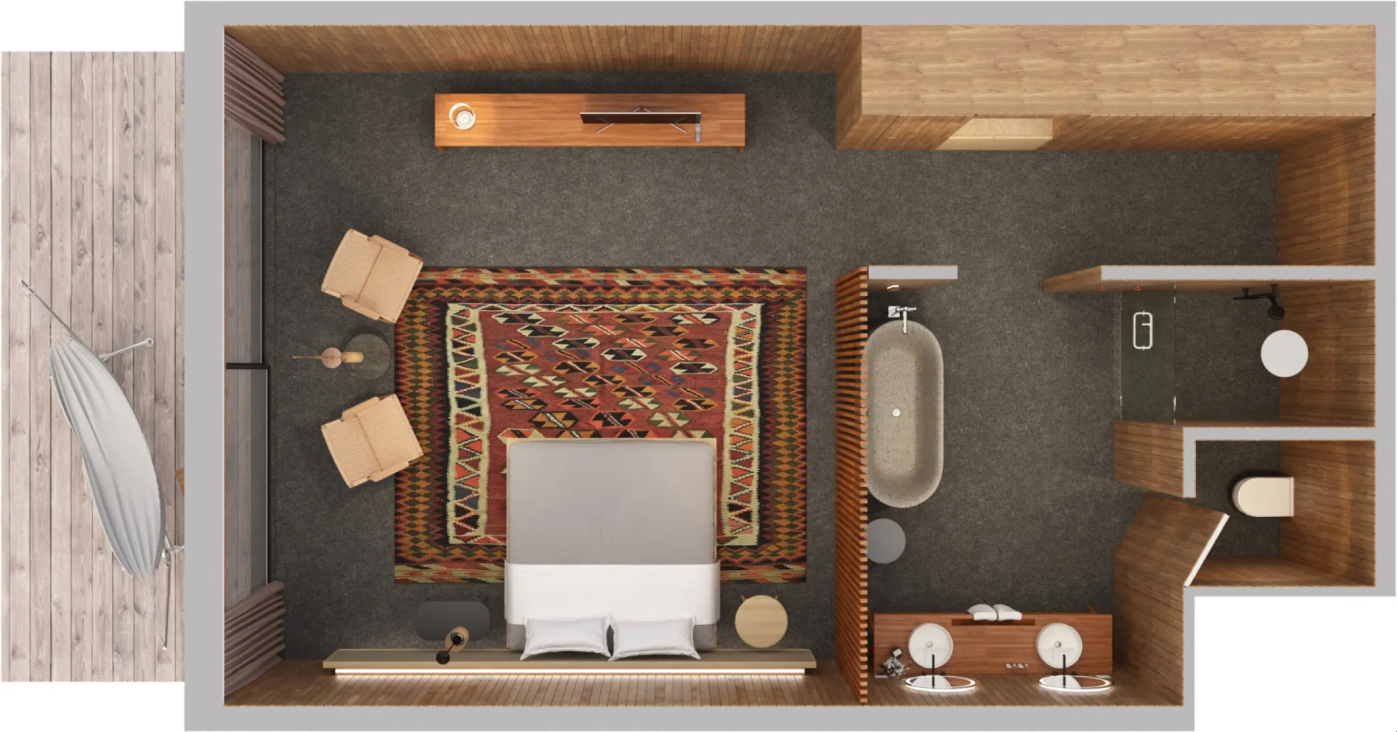 Fari Studio - Floor plan - Patina Maldives