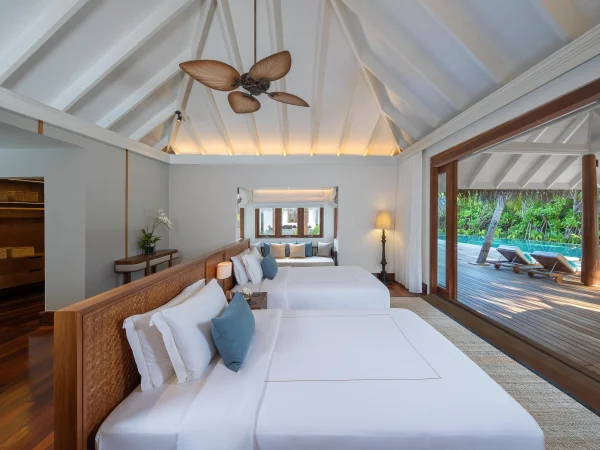 Three Bedroom Beach Pool Residence - Anantara Kihavah Maldives