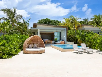 Beach Villa with Private Pool - Kuda Villingili Resort Maldives