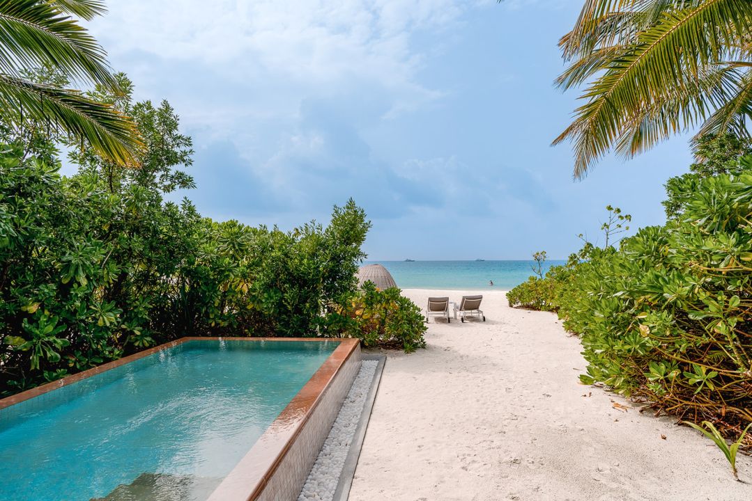 Beach Villa with Private Pool - Kuda Villingili Resort Maldives