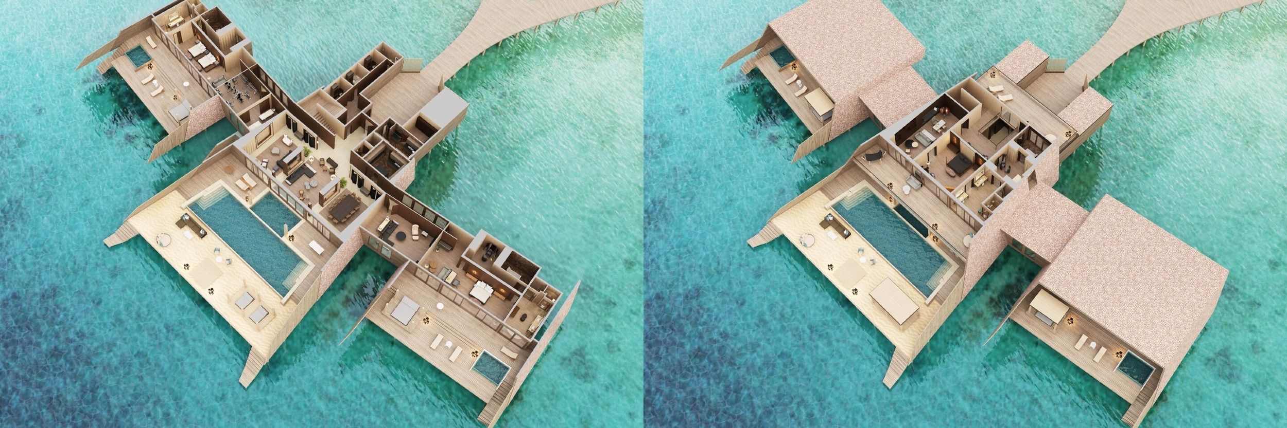 John Jacob Astor Estate - Floor Plan - The St Regis Maldives Vommuli Resort