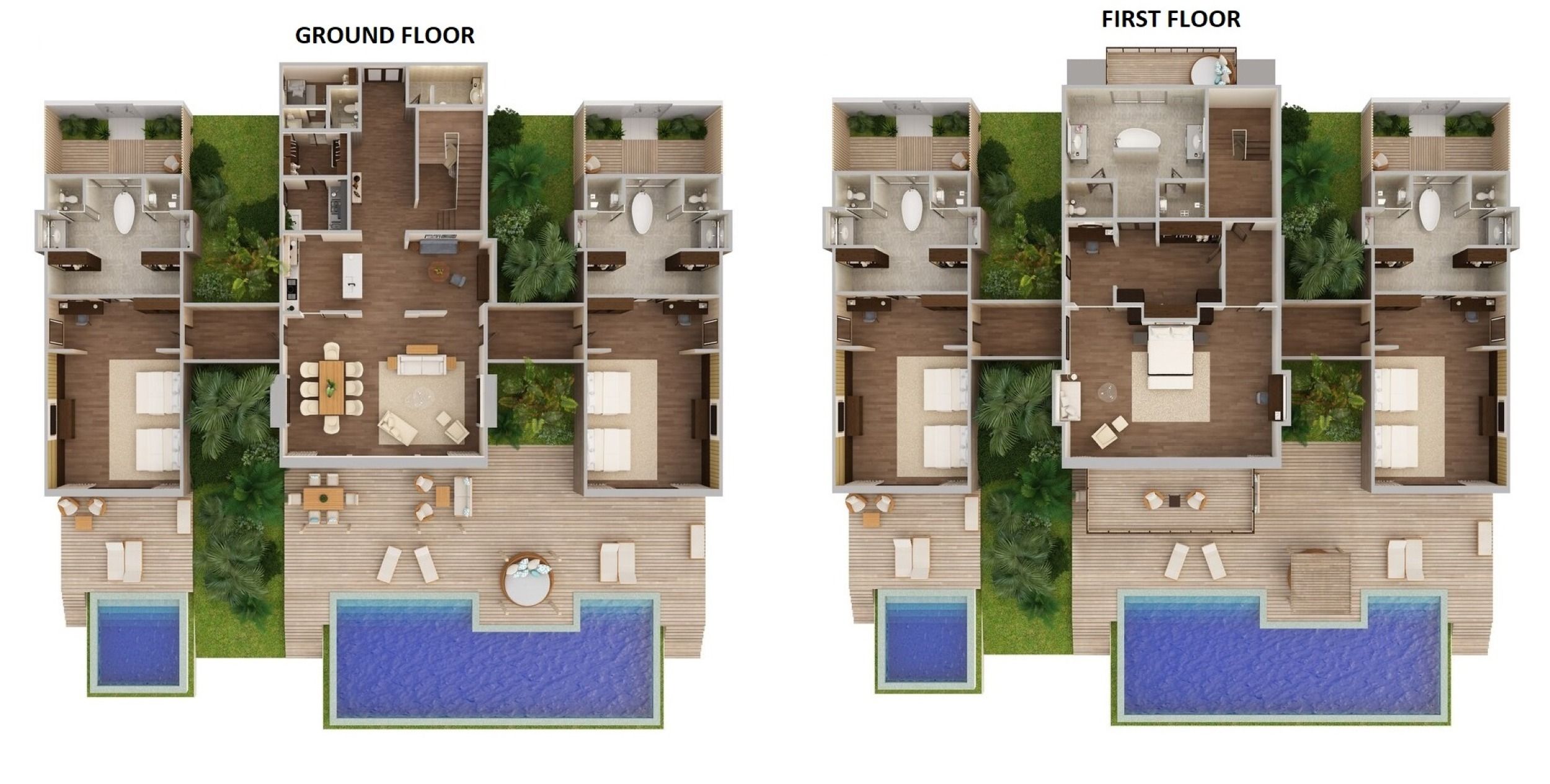 Caroline Astor Estate - Floor Plan - The St Regis Maldives Vommuli Resort