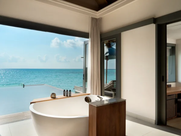 One Bedroom Over Water Pool Residence Living Room
