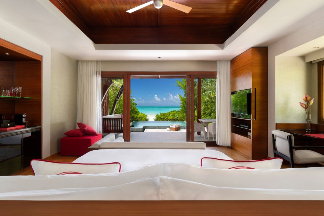 Deluxe Beach Pool Villa Bedroom Niyama Maldives
