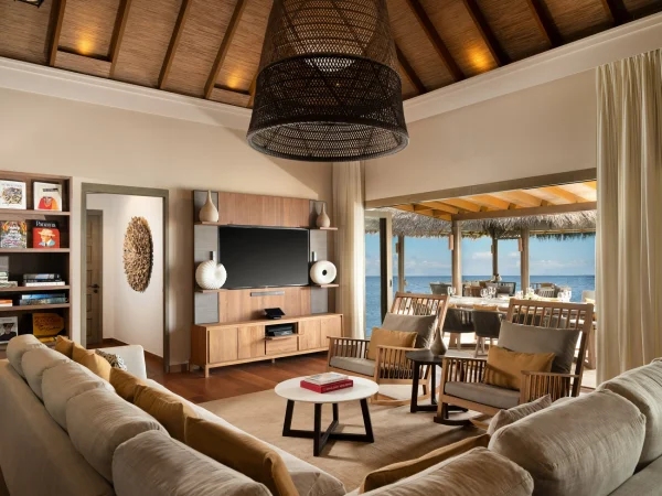 The Vakkaru Over Water Residence - living area - Vakkaru Maldives