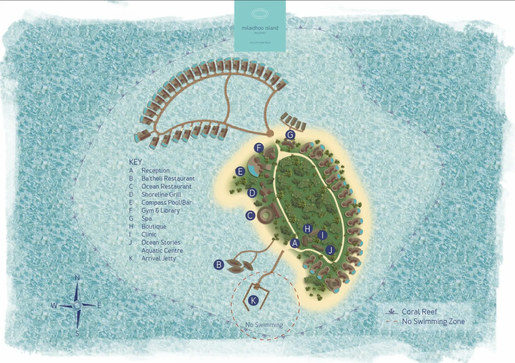 Milaidhoo Maldives Island Map