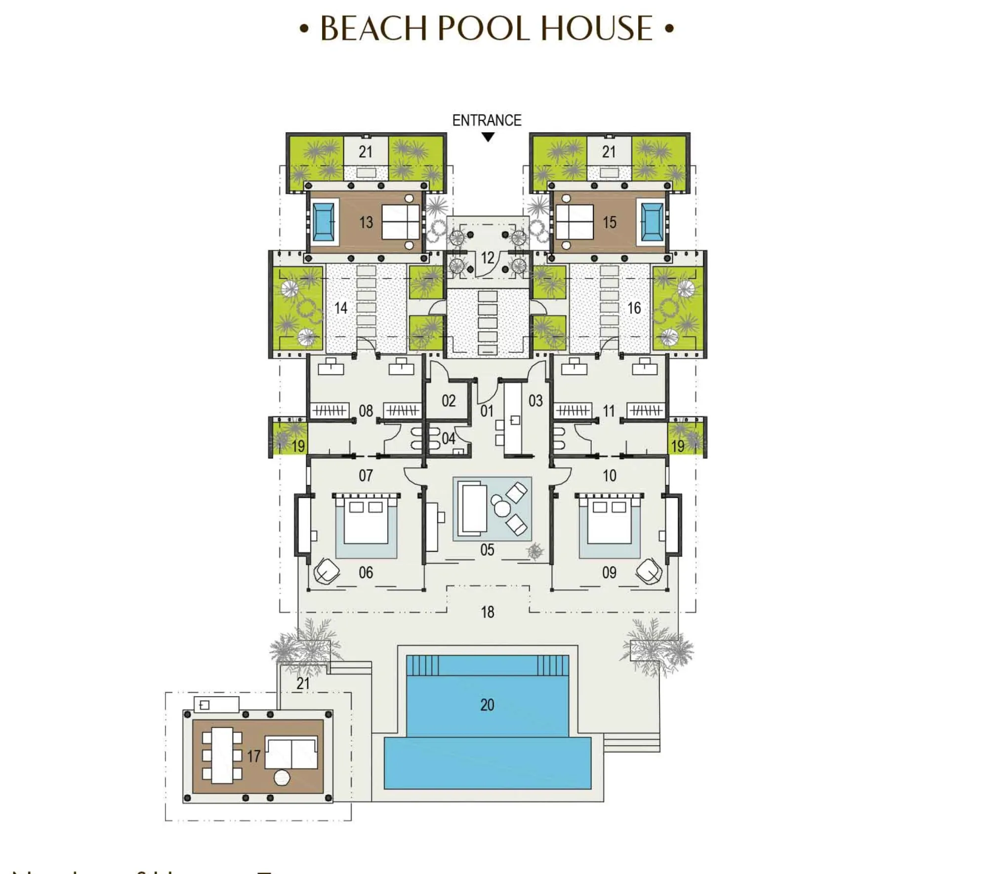 2 Bedroom Beach Pool House 