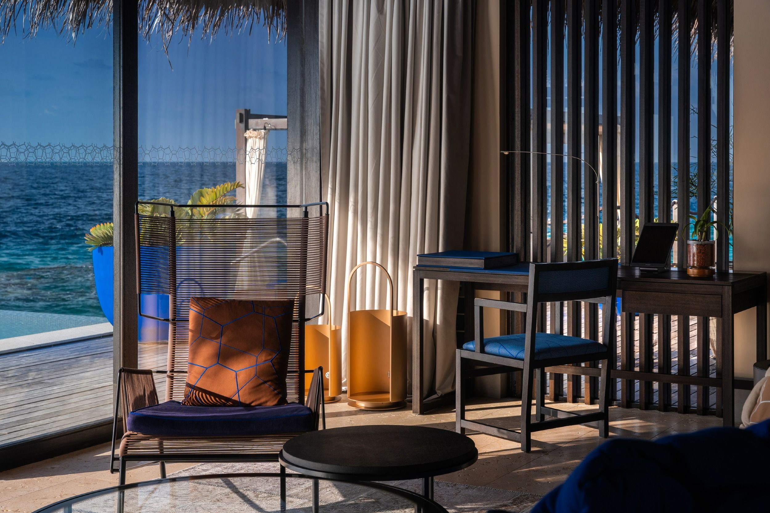 Ocean Pool House - reading area - Velaa Private Island Maldives