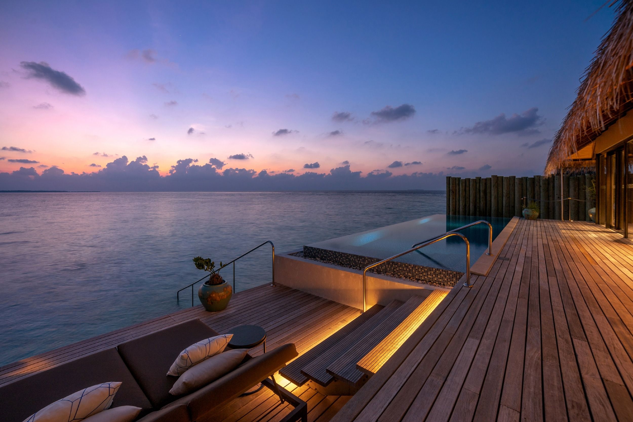 Sunset Deluxe Water Pool Villa - pool - Velaa Private Island Maldives