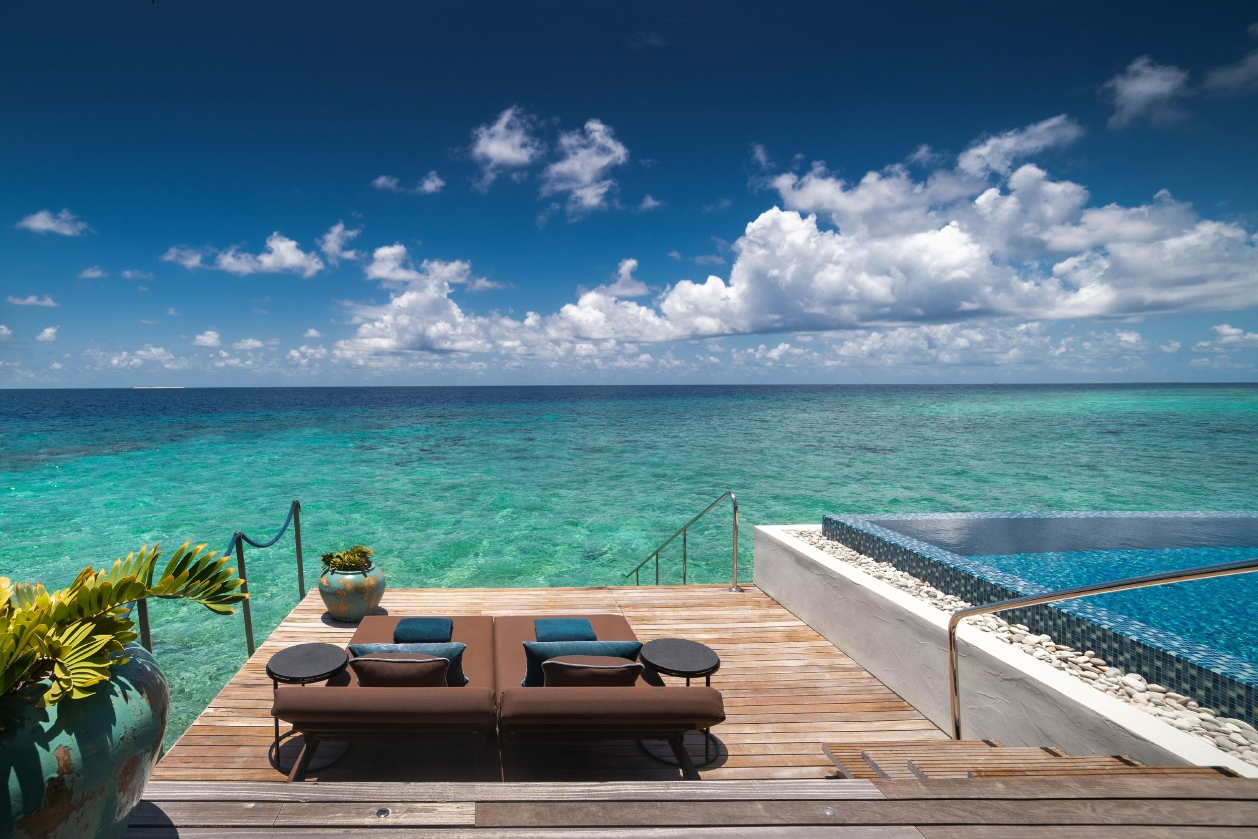 Sunrise Water Pool Villa - Deck - Velaa Private Island Maldives
