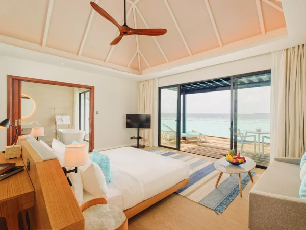 Water Villa with Jacuzzi - Bedroom - Nova Maldives