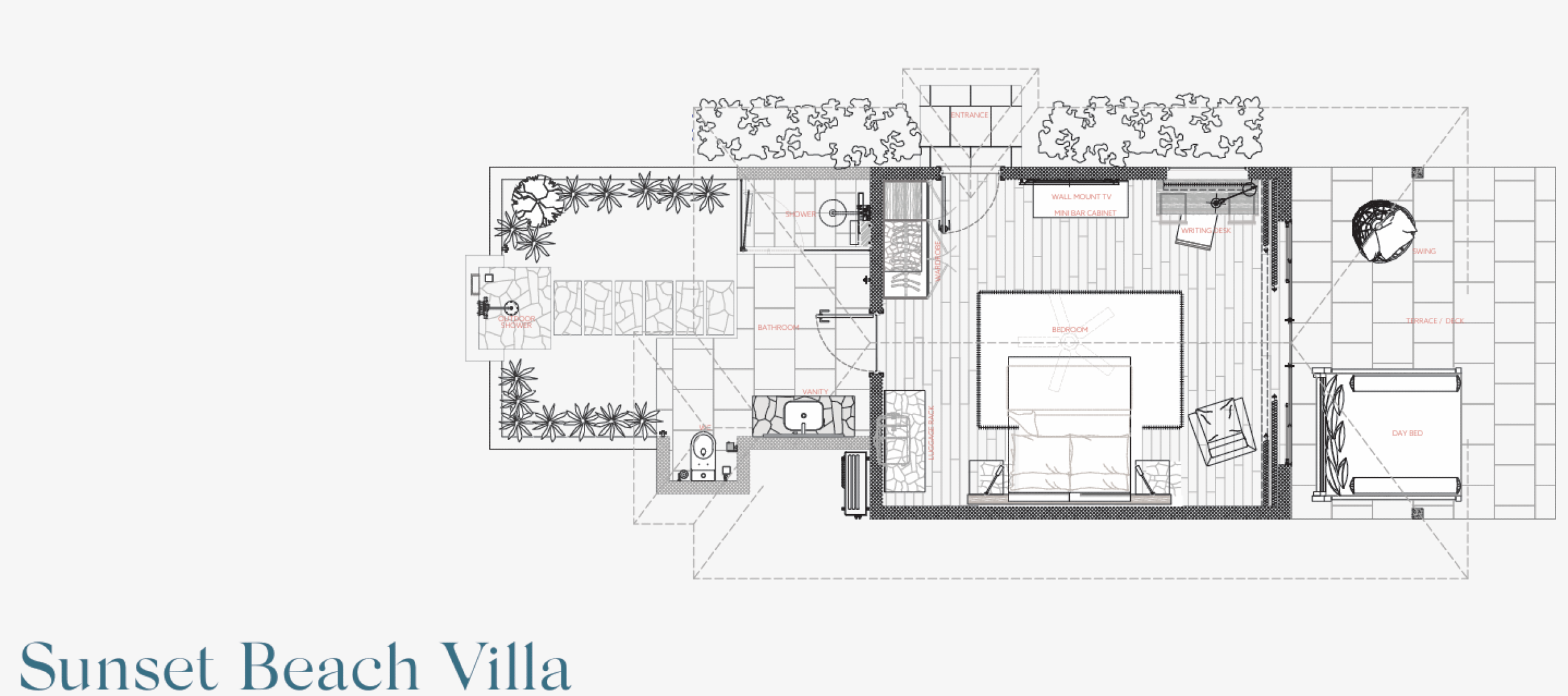 Sunset Beach Villa - Floor plan - Nova Maldives 