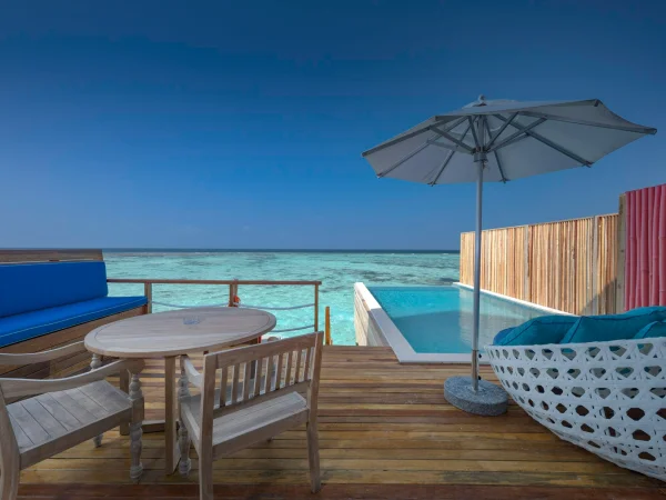 Duplex Lagoon Pool Villa - Terrace - Cora Cora Resort Maldives